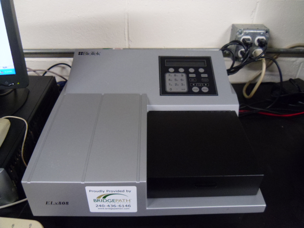 ELx808 IU (Incubator/Ultraviolet) Biotek Universal Microplate Reader BridgePath Scientific